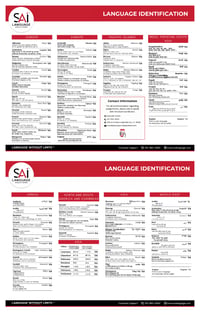 Language ID Card